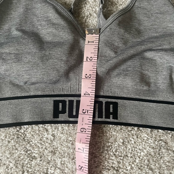 Puma Gray & Black Crisscross Sports Bra - Picture 5 of 7